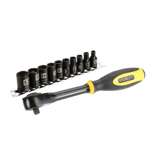 FatMax® ΚΑΣΤΑΝΙΑ ΠΕΡΙΣΤΡΕΦΟΜΕΝΗ 1/4” ΜΑΥΡΟΥ ΧΡΩΜΙΟΥ ΣΕΤ ΤΩΝ 11 ΤΕΜ.