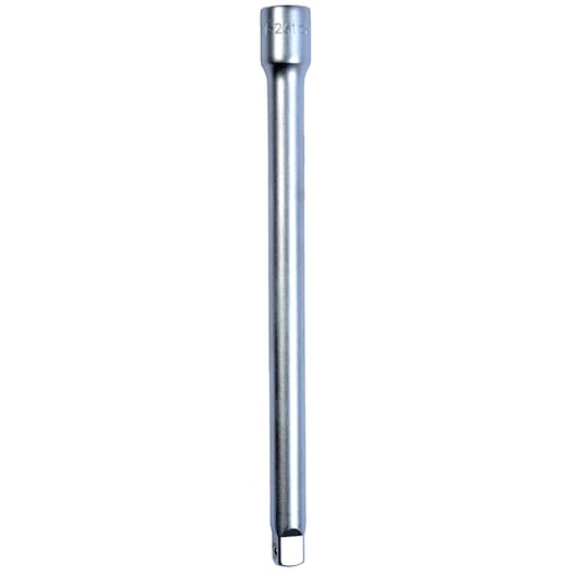 STANLEY 1-17-261 socket extension bar, silver metal tool, straight angle, photography on white background.