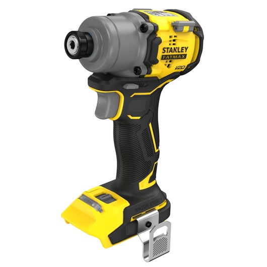 STANLEY SFMCF830B impact driver, yellow and black, side angle on white background.